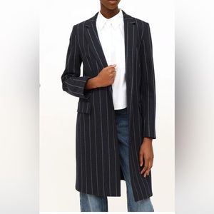 Judith and Charles long pinstripe blazer/overcoat. Size 4